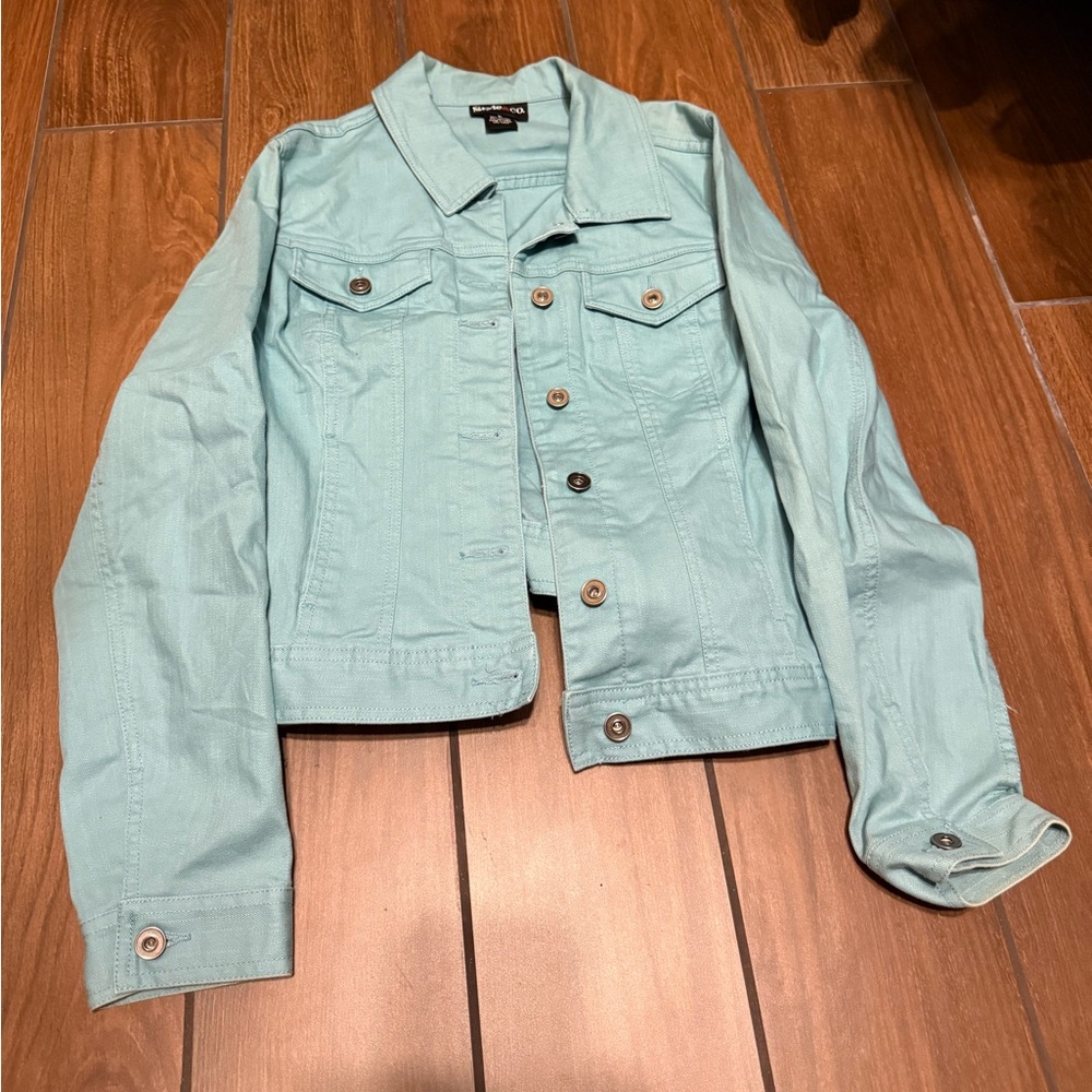 Style & Co Light Blue Denim Jacket